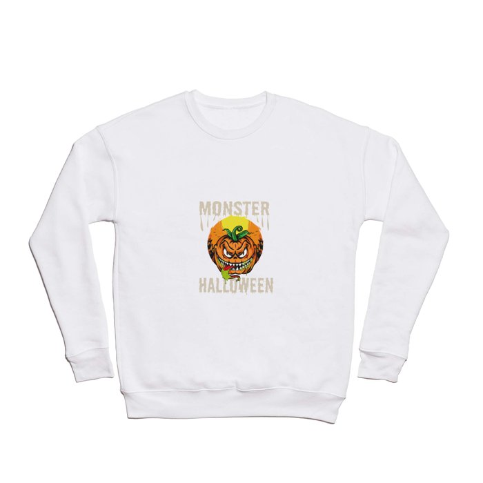 Monster pumpkin Halloween Crewneck Sweatshirt