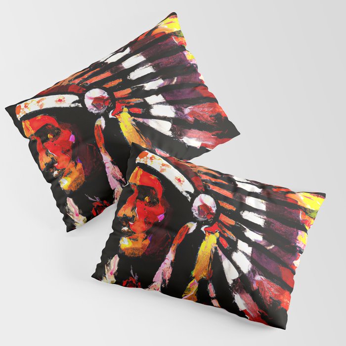 Native American Chief Pillow Sham