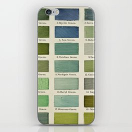 Vintage Greens iPhone Skin