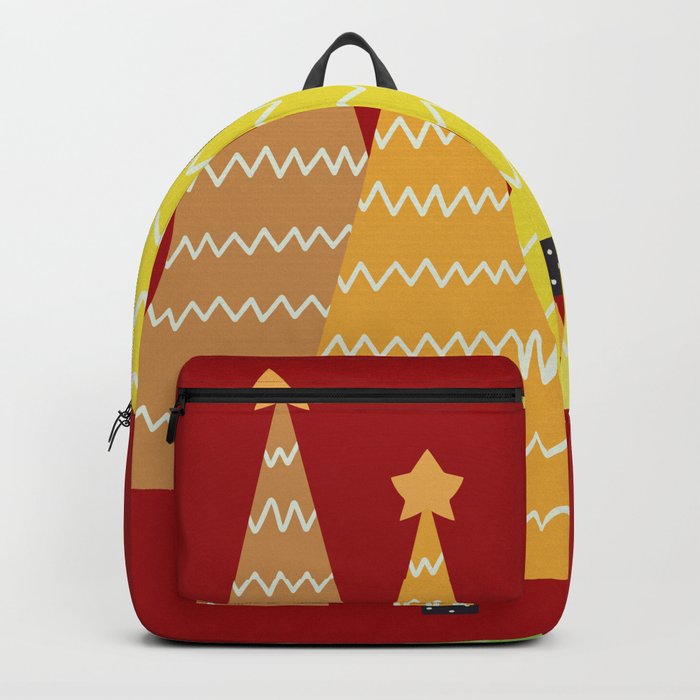 a winter frame of mind red Backpack