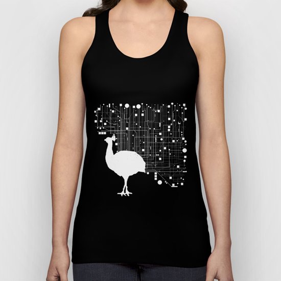 CYBER PEACOCK Unisex Tank Top