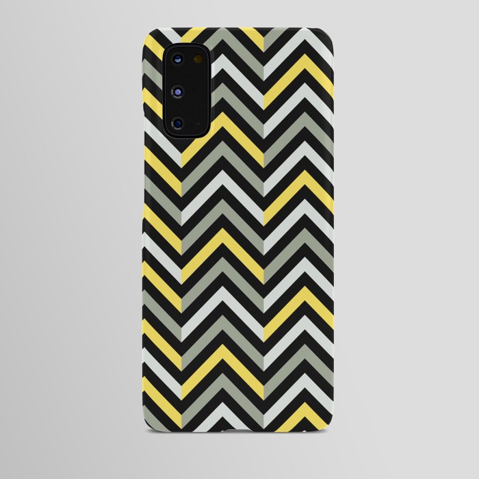 Black & Yellow Chevron Abstract Android Case