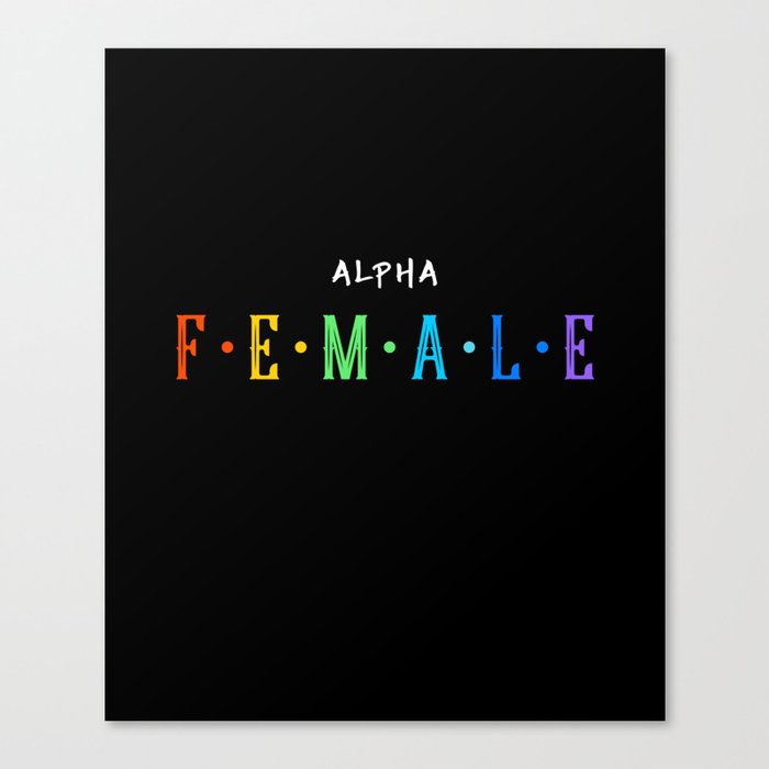 ALPHA FEMALE Canvas Print