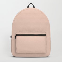 A Touch Of Peach Light - Pastel Solid Color matching my best sellers Backpack | Colour, Digital, Apricot, Minimal, Pattern, Nude, Pink, Marigold, Painting, Light 