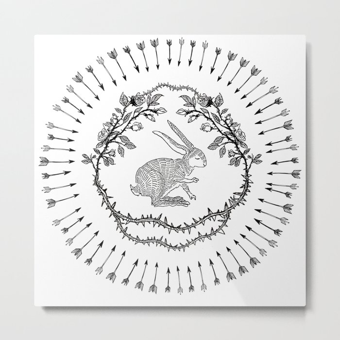BAD PATCH - HARE Metal Print
