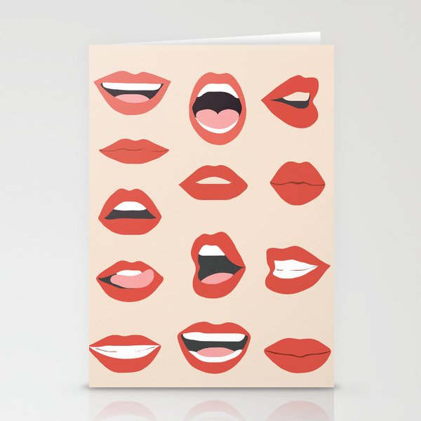 Lips III Stationery Cards