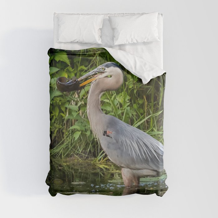 Heron's beakfast Duvet Cover