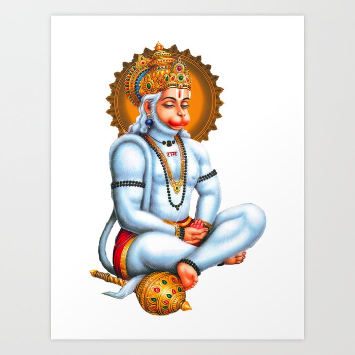 Lord Hanuman Art Print