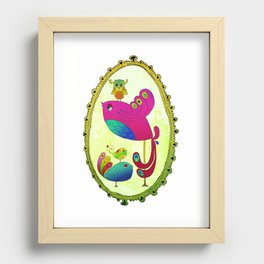 Bird Motherhood Recessed Framed Print