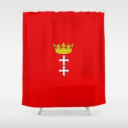 Flag of Gdansk Shower Curtain