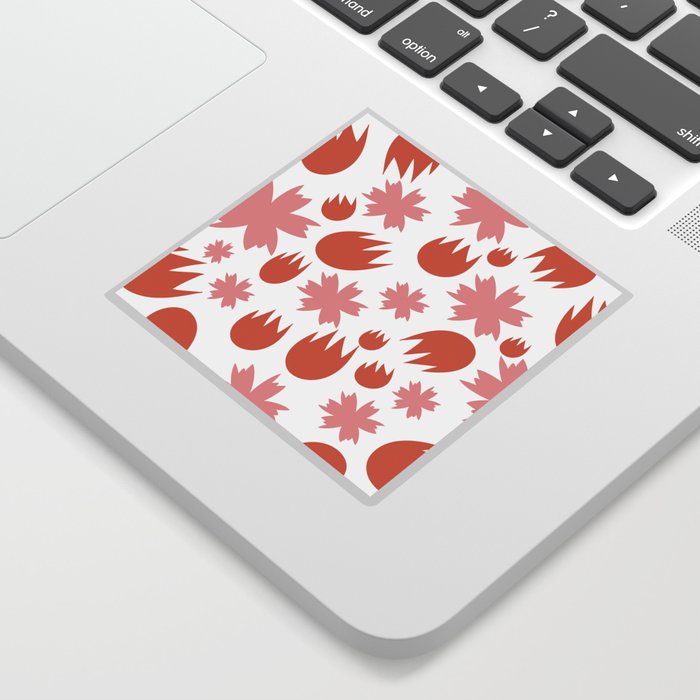 Coral Floral Sticker