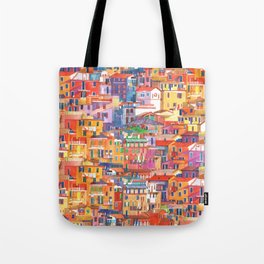 Seamless Cinque Terre Tote Bag