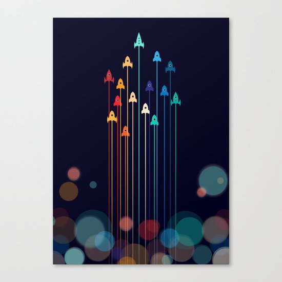Rocket Race! Canvas Print