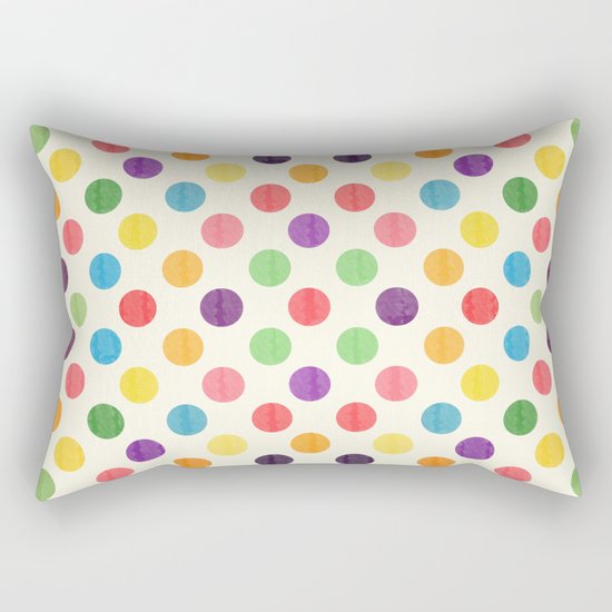Lovely Dots Pattern II Rectangular Pillow