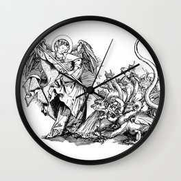 St. Michael fighting the Dragon Wall Clock