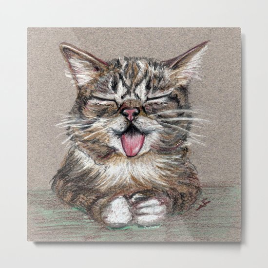 Cat *Lil Bub* Metal Print
