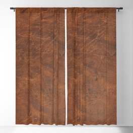 Old Tan Leather Print Texture | Cowhide Blackout Curtain