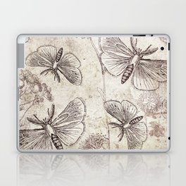 vintage insect pattern / insect pattern / butterfly Laptop Skin