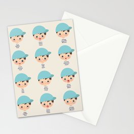 How I feel today pattern Stationery Cards
