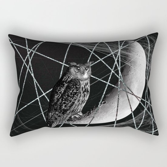 Moon owl Rectangular Pillow