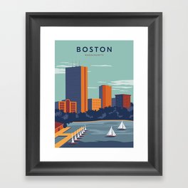 Boston Print Framed Art Print