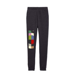 abstract mid mod retro with pink 5 Kids Joggers