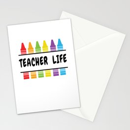 Teacher Life Educator Teaching Teachers Day Stationery Card