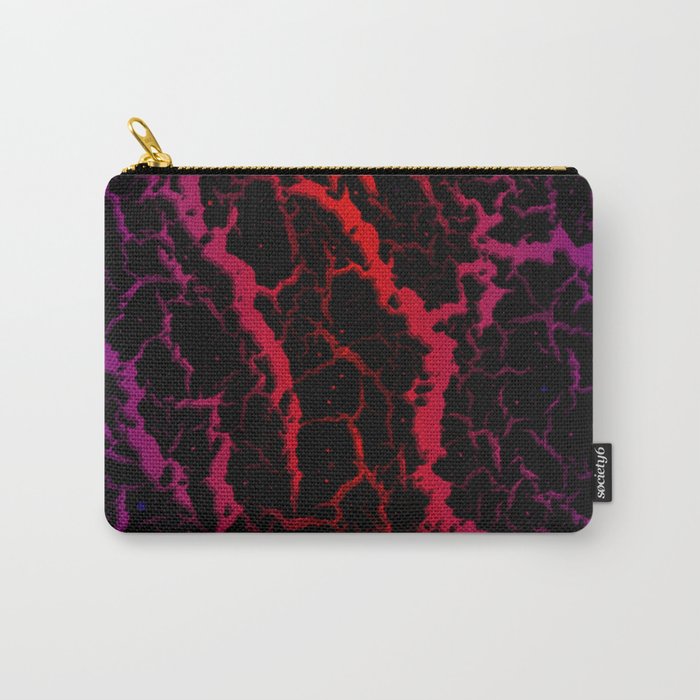 Cracked Space Lava - Purple/Red Carry-All Pouch