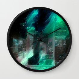 Underwater City Wall Clock | Water, Bioshock, Ocean, Under, Painting, Rapture, City, Sea, Beneath, Town 