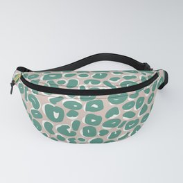 Leopard Print Abstractions – Mint Fanny Pack