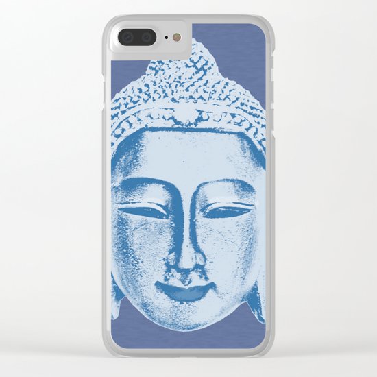 Blue Buddha Clear iPhone Case