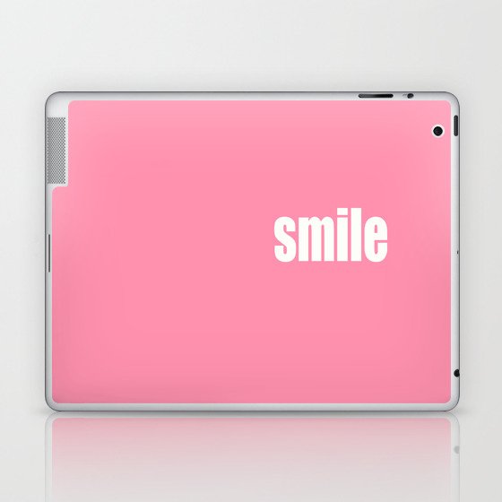 Smile with Baker-Miller Pink Color Laptop & iPad Skin