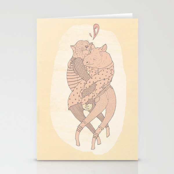 heart concolution Stationery Cards