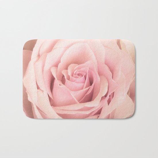 A rose is a rose - Wonderful pink Rose flower Bath Mat