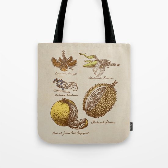 Steampunk Fruit Tote Bag