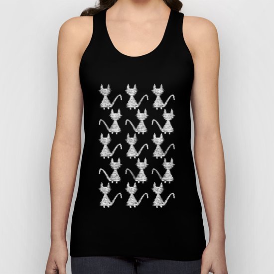 Cat pattern Unisex Tank Top