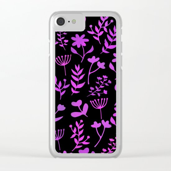 Lovely Pattern XII Clear iPhone Case