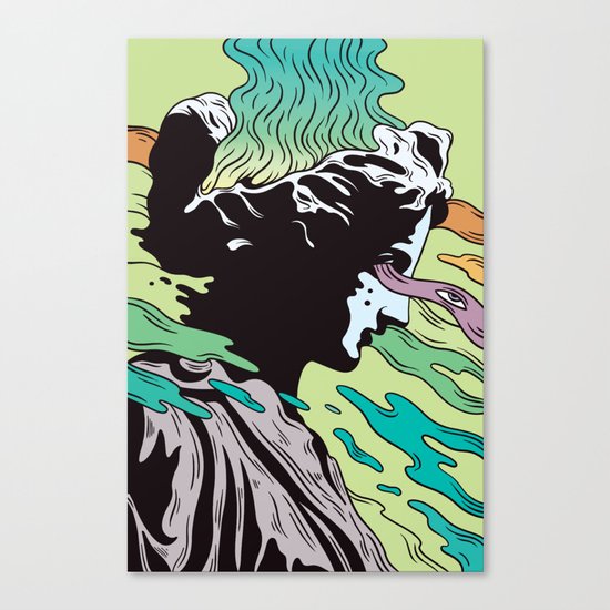 Greek Profil Canvas Print