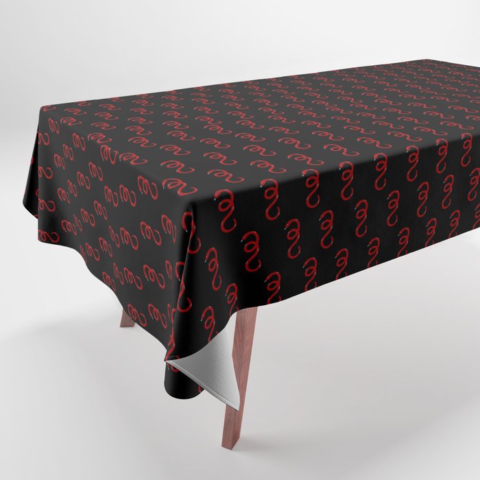 Red Snakes Tablecloth