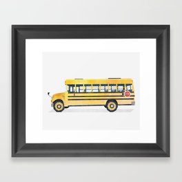 School Bus Framed Art Print