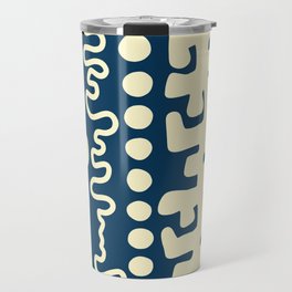 Abstract vintage color vertical pattern 6 Travel Mug