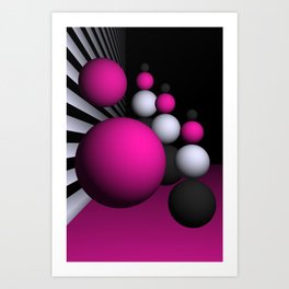 go pink -14- Art Print
