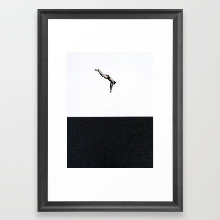 Dive Framed Art Print