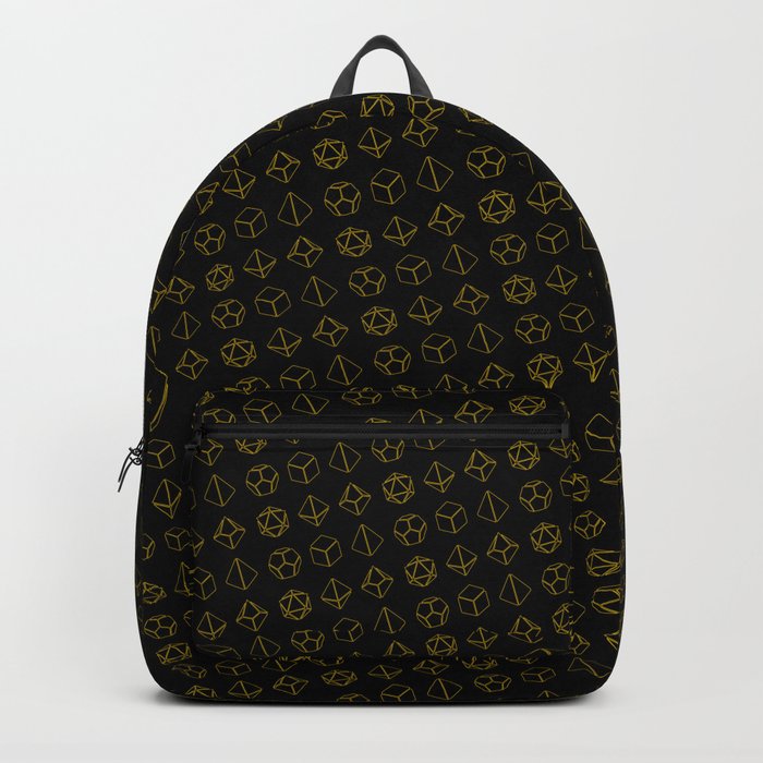 D&D Yellow Dice Pattern Backpack