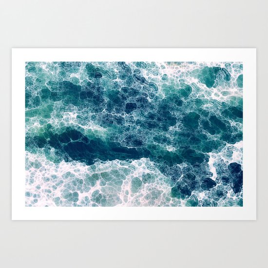Sea foam Art Print