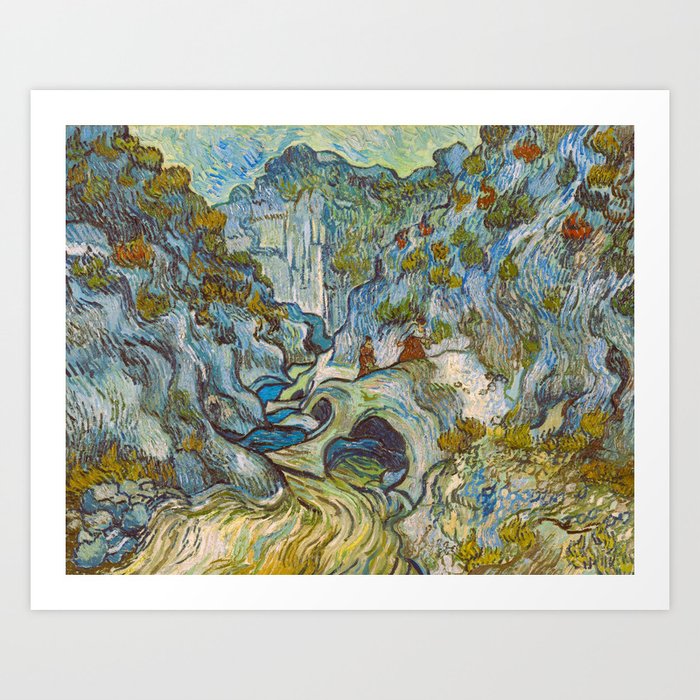 Vincent van Gogh | The ravine version No. 2 Provence landscape painting Art Print