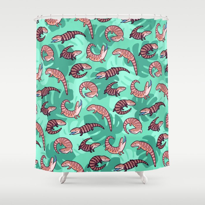 Blue Tongue Skink Shower Curtain