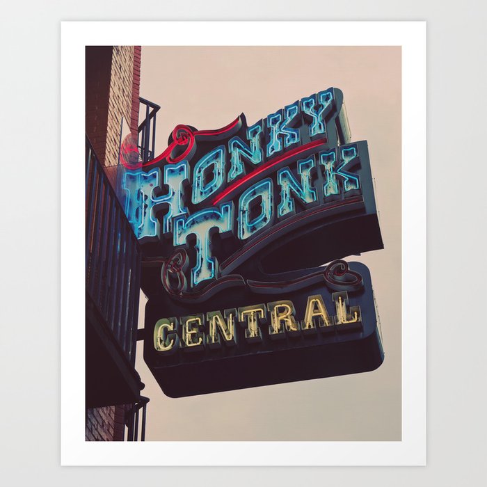 Nashville Photography | Country Music | Honky Tonk  Art Print