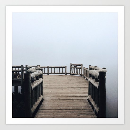 Fog Walk Art Print