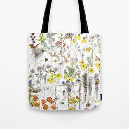 Summer Prairie Flowers Tote Bag